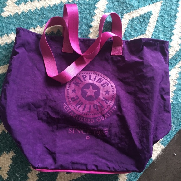 $45 KIPLING gem colored tote - Picture 1 of 5